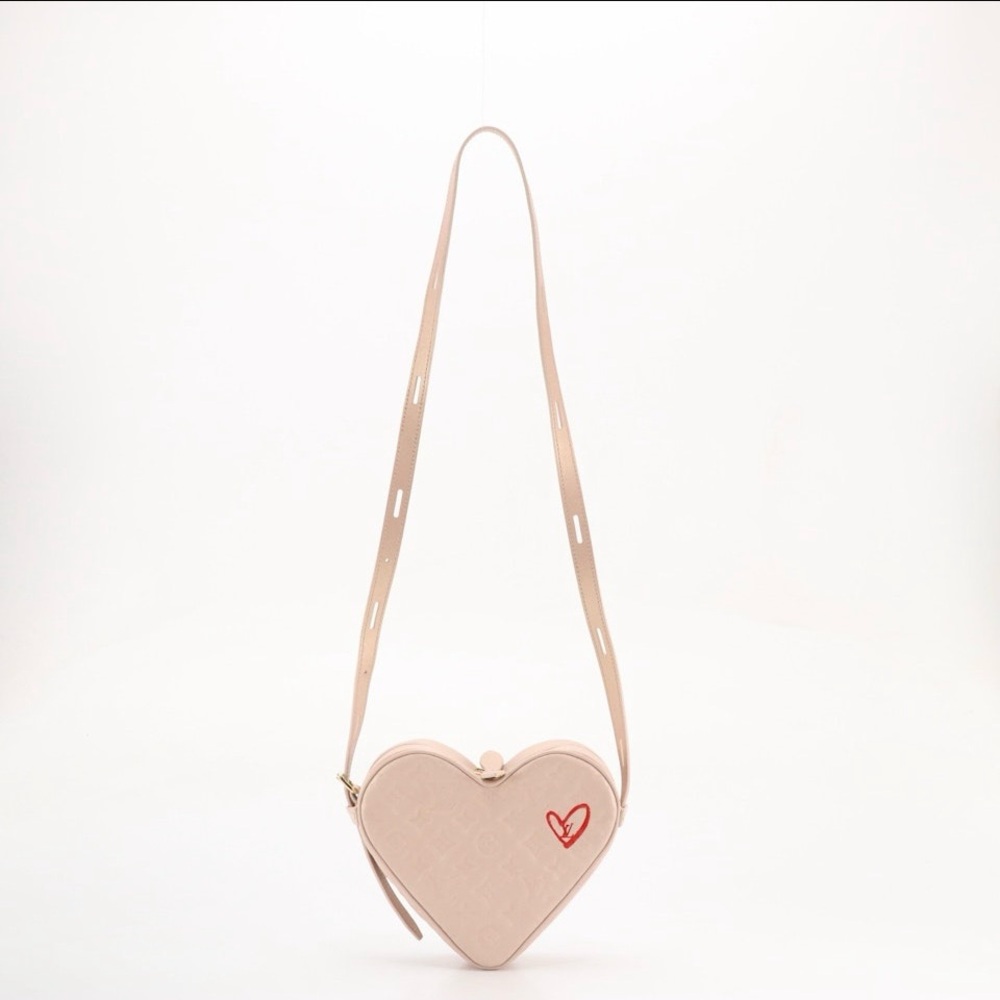 Louis Vuitton Fall in Love Sac Coeur Crossbody - Pink Empreinte Leather - Heart - Picture 5 of 9